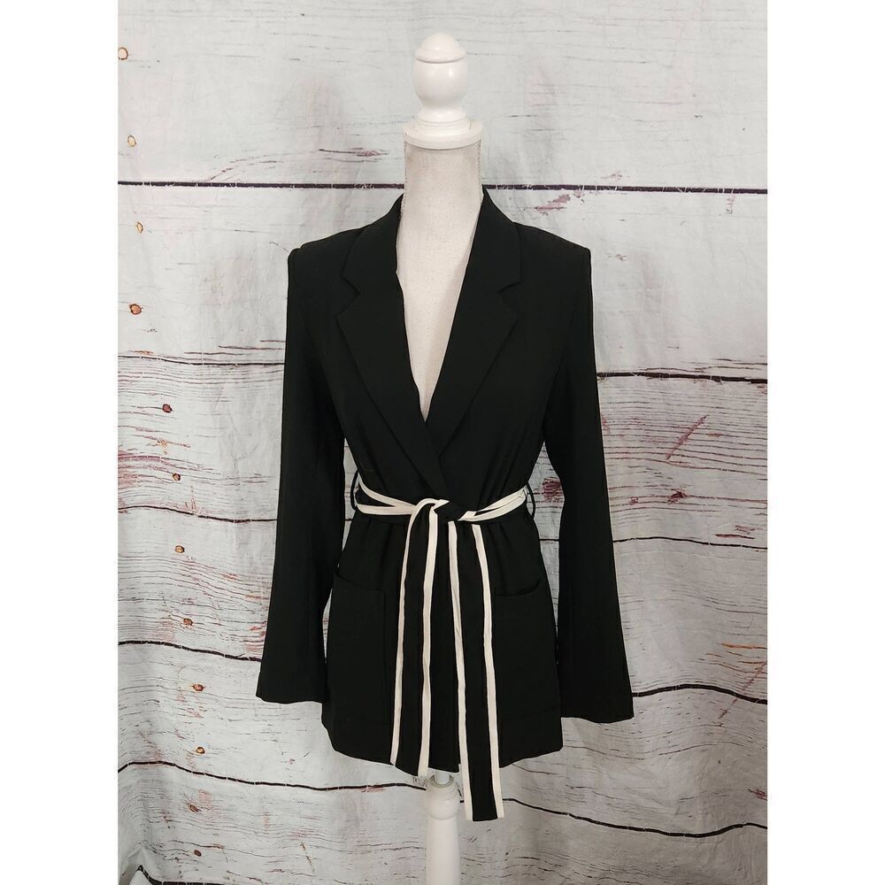 Jason Wu Contrast Tie Belt Blazer Size XS